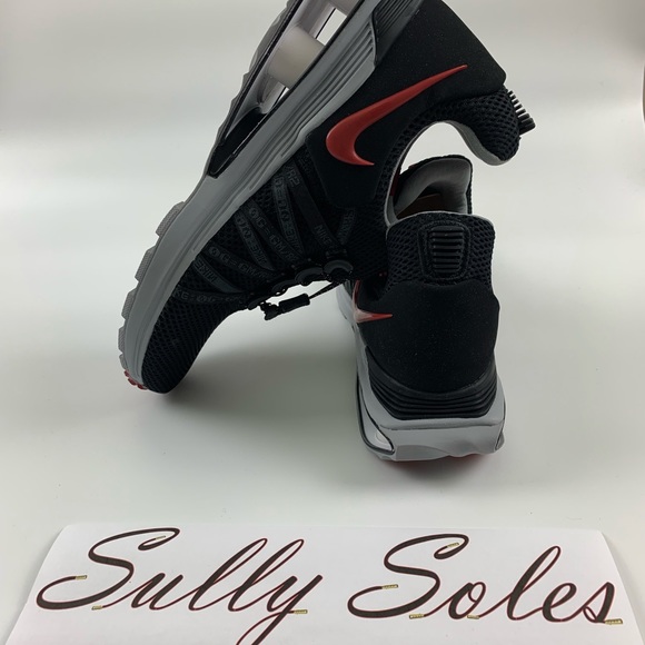 NIKE MENS SIZE 11 SHOX GRAVITY BLACK/WHITE/WOLF - Picture 4 of 6